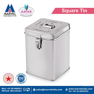 Ustensiles de cuisine ménager en acier inoxydable, de forme carrée, étanche, pour ranger des graines alimentaires, Snacks et boîtes de rangement - Product Image 2