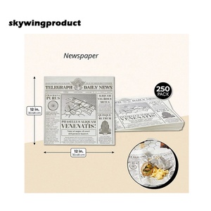 Papier d'emballage alimentaire personnalisable Skywingproduct 2026, feuilles <span class=keywords><strong>de</strong></span> papier <span class=keywords><strong>journal</strong></span> 12x16 pouces, 250 feuilles, papier 100% recyclé - Product Image 2