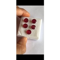 Pierre précieuse naturelle de qualité AAA, rubis rouge, avec certificat IGI, taille brillant, forme ronde, 10 mm, 5 carats, traité thermiquement