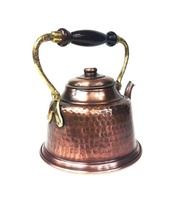 Théière en cuivre turque Maras, aspect antique, couleur OXIDE, capacité de 1300 ml, style classique pour hôtel, restaurant