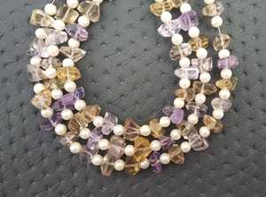 21 pièces AAA Grade naturel amétrine pierre précieuse à facettes pépites forme perles polies pour la fabrication de haute joaillerie prix de gros - Product Image 3