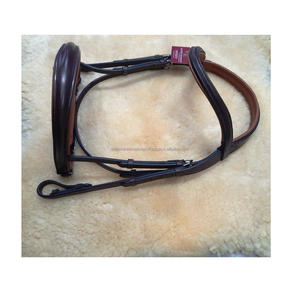 Bridon en cuir de haute qualité avec sangle de nez rembourrée, couleur et logo personnalisables, disponible dans toutes les tailles - Vente en gros - Product Image 3