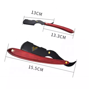 Vente en gros de rasoir à lame unique en acier inoxydable de qualité supérieure avec manche en bois bikini jetable personnalisé sous le bras - Product Image 5