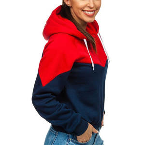 เสื้อกันหนาวมีฮู้ดผู้หญิง,ใส่เล่นกีฬาแบบเรียบง่ายพิมพ์ลายทั้งตัว - Product Image 2