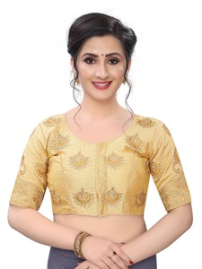 Muy atractivo diseñador de las mujeres indias bordado piedra trabajo Tops listo blusas fiesta desgaste boda última señoras desgaste blusa ropa - Product Image 2