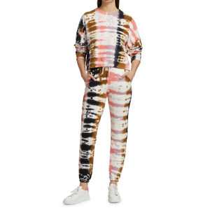 Venta al por mayor de moda de primera calidad reversible Tie Dye Print sudaderas para mujeres - Product Image 2