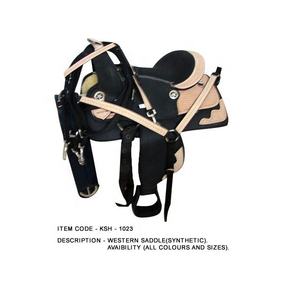 Selle occidentale de haute qualité en cuir indien - Product Image 2
