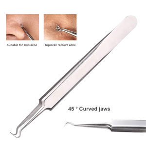 ชุดอุปกรณ์กำจัดสิวหัวดำแบบ3 in 1, ชุดอุปกรณ์ผ่าตัดกำจัดสิวหัวขาวสำหรับผิวทำจากสเตนเลสระดับมืออาชีพสีเงิน - Product Image 5