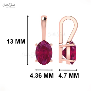 Mặt Dây Chuyền Đá <span class=keywords><strong>Ruby</strong></span> Miến Điện Hàng Mới Về Mặt Dây Chuyền Đá Quý <span class=keywords><strong>Ruby</strong></span> Thủ Công Cắt Hình Bầu Dục 14K Vàng Trơn 6X4 Mm Trang Sức Tinh Xảo Giá Bán Buôn - Product Image 5