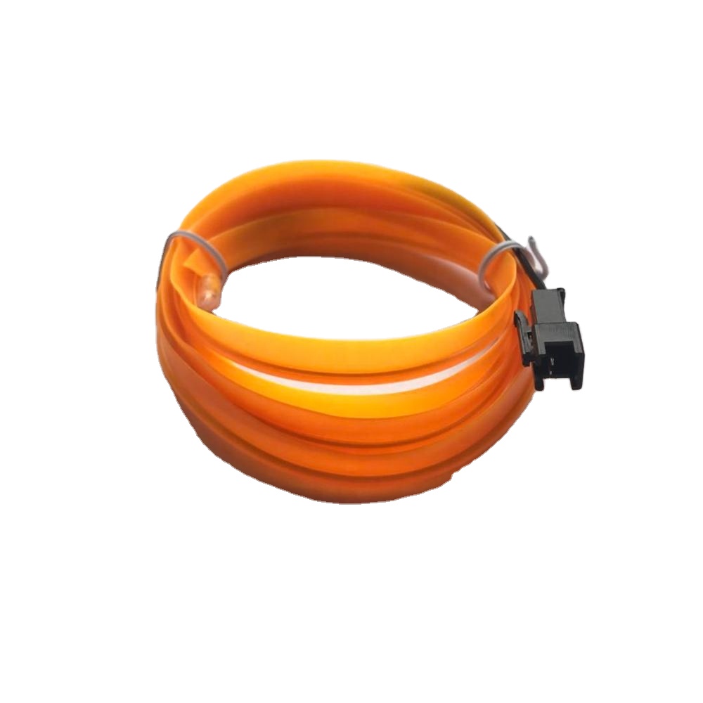 Люминесцентный электролюминесцентный провод длиной 5 м длиной 2,3 мм со сварной кромкой, портативная яркая светодиодная неоновая полоса, электролюминесцентный провод с прорезями