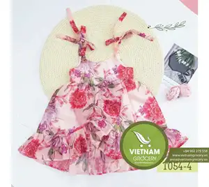 Elegant Bow Shoulder Dress For Kid Wholesale