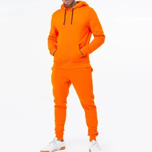 Design your own tracksuit custom design fitness wear wholesale sweat suits Material Polyester / Cotton