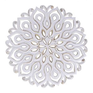 Panneau de décoration murale en bois MDF, Plaque suspendue, décoration pour salon, chambre à coucher, couloir bureau (16X16) - Product Image 1