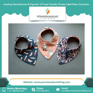 Bavoirs en coton lavables, étiquettes personnalisées, taille unique, imperméables - Product Image 5