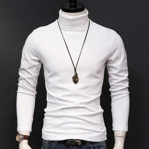 Camiseta cálida de moda para hombre, camisetas informales ajustadas, camisetas al por mayor, Logo personalizado, Otoño e Invierno - Product Image 3