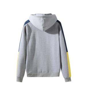 Sweat-shirt à capuche unisexe pour homme personnalisé grande taille pull-over en polaire brodé technique bloc de couleurs à manches longues décontracté - Product Image 2
