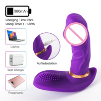 Vibrador de Control Remoto Inalámbrico de Doble Motor para Masaje Vaginal y del Punto G, Dildo Vibrador para Mujeres, Juguetes Sexuales