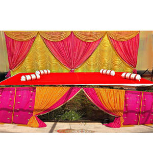 Affordable Wedding <b>Backdrop</b> Curtains Indian Wedding Mehndi <b>Backdrop</b> Curtains Punjabi Wedding Handmade Colorful <b>Backdrops</b> - Product Image 1