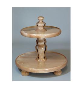 Présentoir à gâteaux en bois d'acacia fait à la main, plusieurs niveaux, sur mesure, par marque - Product Image 4