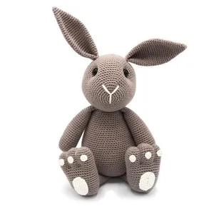 2021 Cute Long Ear Bunny Baby Toys Crochet 100% Cotton Made in Vietnam Customized Amigurumi Crochet Animal Toys