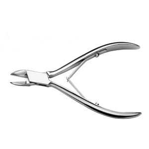 Pince à cuticules en acier inoxydable à pointe oblique de 4 mm 10 cm pour enlever les ongles morts, manucure, pédicure, doigts de bébé. - Product Image 6