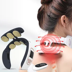 6 teste di Smart Elettrica a Collo e Schiena di Impulso del Massager DECINE Wireless Calore Vertebra Cervicale Rilassarsi Dolore Impastare Macchina di Massaggio