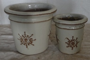 [Leo Nguyen Le] Vente en gros de pots à fleurs en céramique émaillée pour l'extérieur - Pots à plantes en céramique antique pour la décoration intérieure - Product Image 4