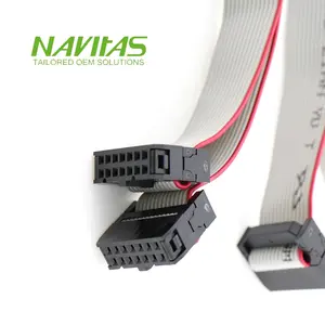 OEM-Verlängerung grau mit Red Line IDC 14-poligem Flachband-Anschluss kabel