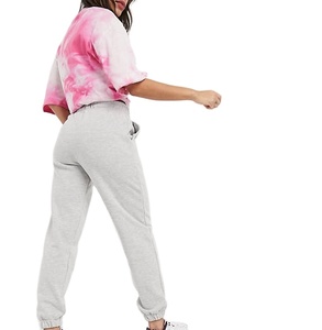 Pantalon de survêtement pour femme, personnalisé, décontracté, en molleton de coton, taille haute, avec cordon de serrage, motif à carreaux, respirant, pour l'hiver - Product Image 2