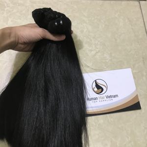 Venta al por mayor de cabello Remy vietnamita 100% virgen sin procesar, liso sedoso con cutícula alineada, de 8 a 32 pulgadas, en paquete. - Product Image 6