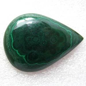Malachite poire forme pierre précieuse en vrac bonne qualité cabochon uni fabrication de bijoux qualité naturelle incroyable - Product Image 5