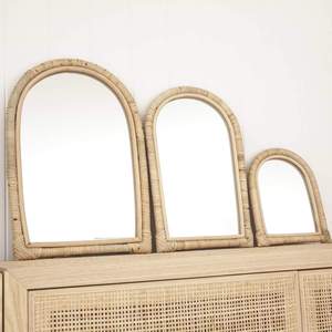 Espejo colgante de mimbre hecho a mano, mimbre, SISU, RMA-020 - Product Image 5