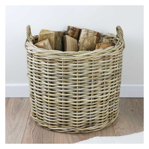 Handmade Round Woven Rattan <b>Basket</b> From Vietnam <b>Storage</b> <b>Basket</b> Made of Natural Rattan for Export - Product Image 2