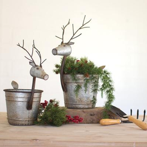 Jardinière en métal artisanale nordique - Product Image 1