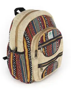 时尚麻棉背包户外旅行背包，可定制麻棉背包HBBH 0120