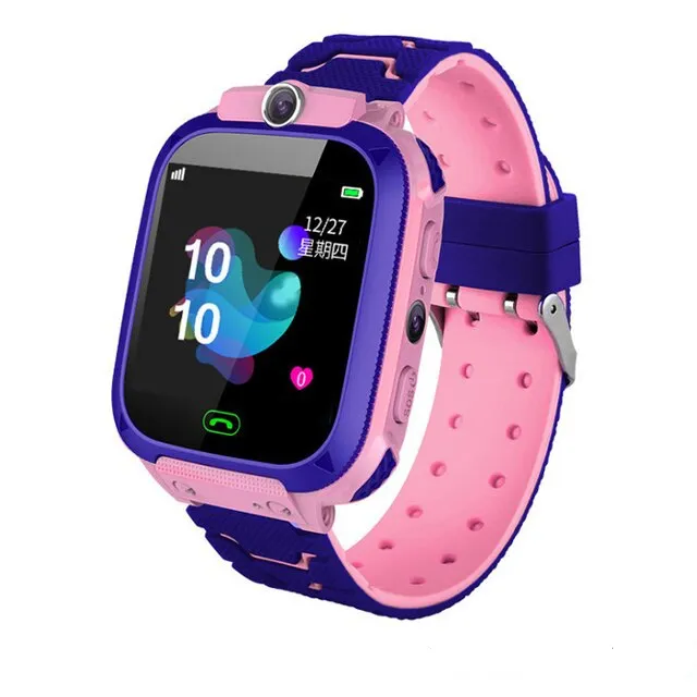 smart watch kids gps Q12s Waterproof baby SOS Positioning SIM Card Anti lost Smartwatch children Tracker smart clock Call watch