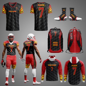 Los mejores uniformes de fútbol americano OEM 2025, aparejos para jóvenes, calidad de sarga, peso ligero sublimado, Material de poliéster de gran venta - Product Image 1