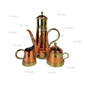 Tetera de Latón y Cobre para Azúcar y Leche, de la Mejor Calidad, para el Hogar y Hoteles - Product Image 1