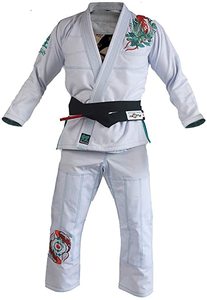 Kimono de Jiu-Jitsu Brésilien pour femmes Ying Enterprises, tissu en coton tissé perlé 450 GSM, avec cordon de serrage et broderie personnalisés. - Product Image 6