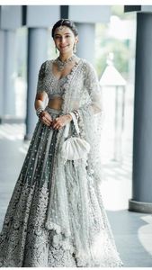 -- NEW-STYLISH---HEAVY--BRIDAL--KOTI กับ LEHENGA-ชุด-กับ-ประดับในงานหินลูกปัดแก้วคริสตัลสำหรับงานแต่งงาน = 2021 -- - Product Image 2