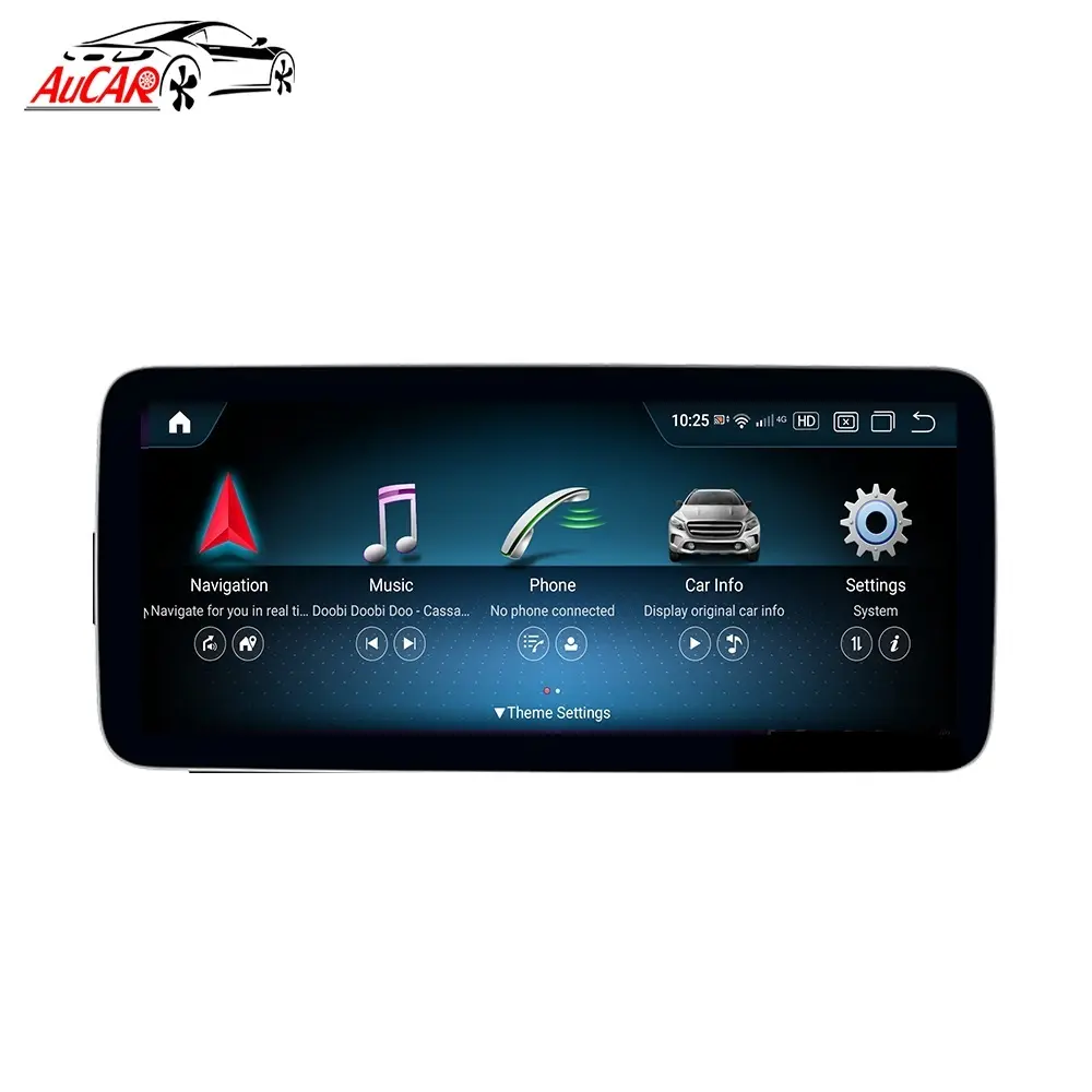 Aucar-autoradio Android 10, écran tactile 12.3 ", 8 cœurs, Navigation GPS, lecteur DVD, vidéo, pour voiture Mercedes Benz classe M/ML, W166 (2012 à 2016)