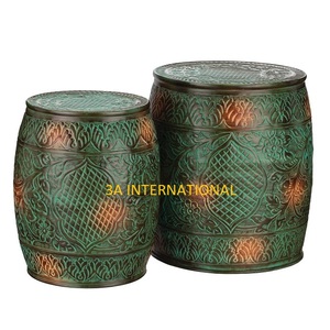 Tabouret pouf de forme arrondie au design attrayant pour le salon décoration du sol chaise tabouret rond fabrication et fournisseur - Product Image 1