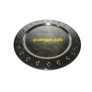 Placa Vintage redonda hecha a mano de diseñador, cargador de Metal ecológico, plato para servir para decoración de boda, última llegada - Product Image 2