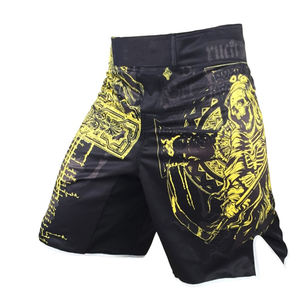 กางเกงขาสั้นต่อสู้ระบายอากาศลายมังกรสำหรับ MMA มวยไทยกางเกงมวยไทยเล่นคิกบ็อกซิ่งออกกำลังกายพิมพ์ลายเสือ - Product Image 1