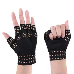 Brussels Sports Anti-slip Pressure Gloves Half-Finger <b>Protect</b> Gloves Finger Less Sports Fit Glove for Rheumatoid - Product Image 1