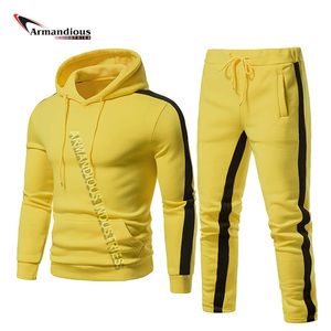 Men's Custom Wholesale Two-Piece Set Skinny Fit Winter Training Fitness Sports Suit with Summer Logo <b>Sweater</b> Trousers - Product Image 4
