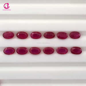 100% Chính Hãng Của <span class=keywords><strong>Ruby</strong></span> <span class=keywords><strong>Loose</strong></span> Đá Quý 4X3Mm-5X3Mm Hình Bầu Dục Tốt Cắt Caliberated Đá Quý Sẵn Sàng Cho Thiết lập Đồ Trang Sức Bán Buôn Nhà Cung Cấp - Product Image 3