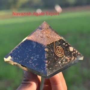 พีระมิดออร์กอนไนท์ผสมผสมกับพีระมิดป้องกัน,สีดำทัวร์มาลีน Orgonite Orgonite EMF - Product Image 2