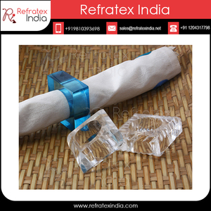 Anillo de Servilleta Acrílico Hecho a Mano al por Mayor, Accesorio Decorativo Moderno para Mesa, Ideal para Bodas, Hoteles y Eventos, Exportación - Product Image 2