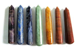 <b>Chakra</b> 16 Faceted Massage Wands Gemstone Agate Carved Technique Feng Shui Style for Souvenir Use Direct from Supplier - Product Image 2